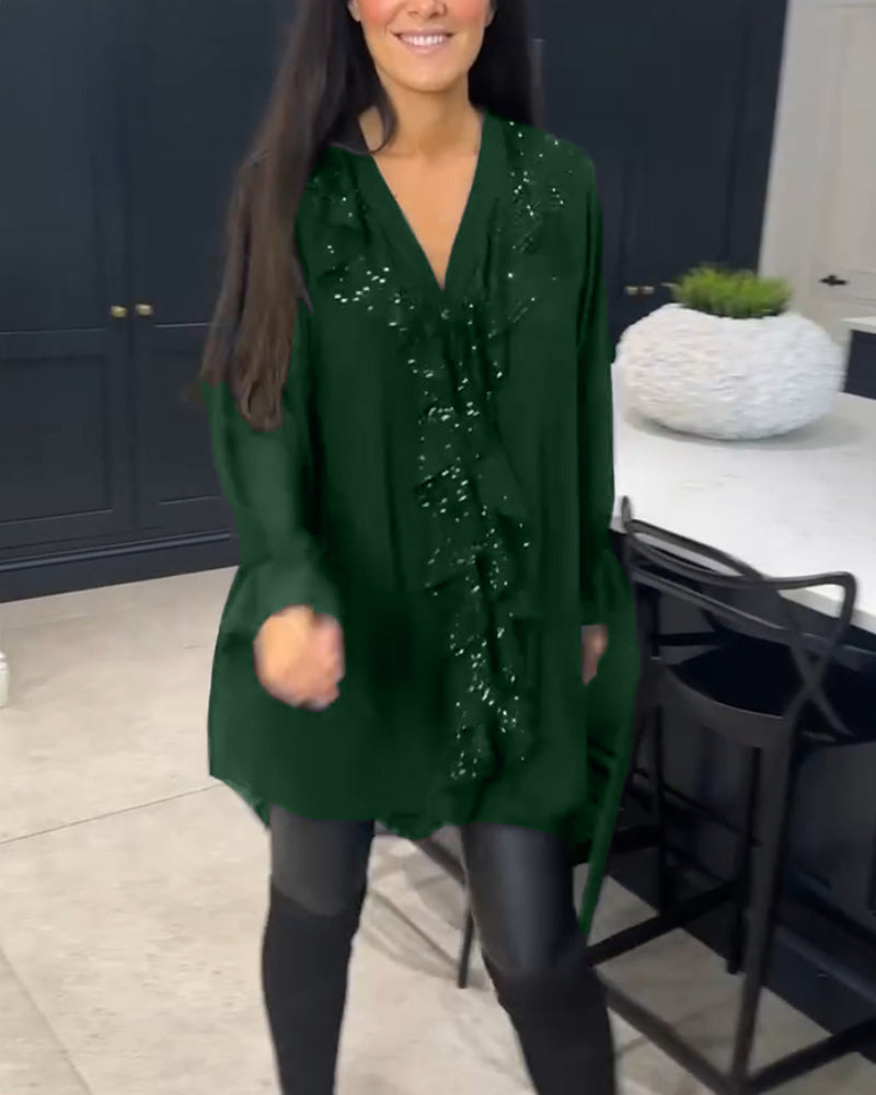 Ruffled Blouse with Elegant Style