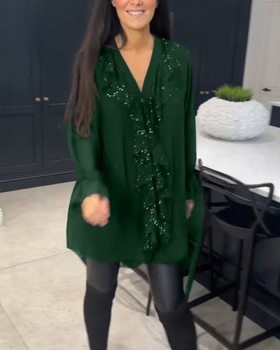 Ruffled Blouse with Elegant Style