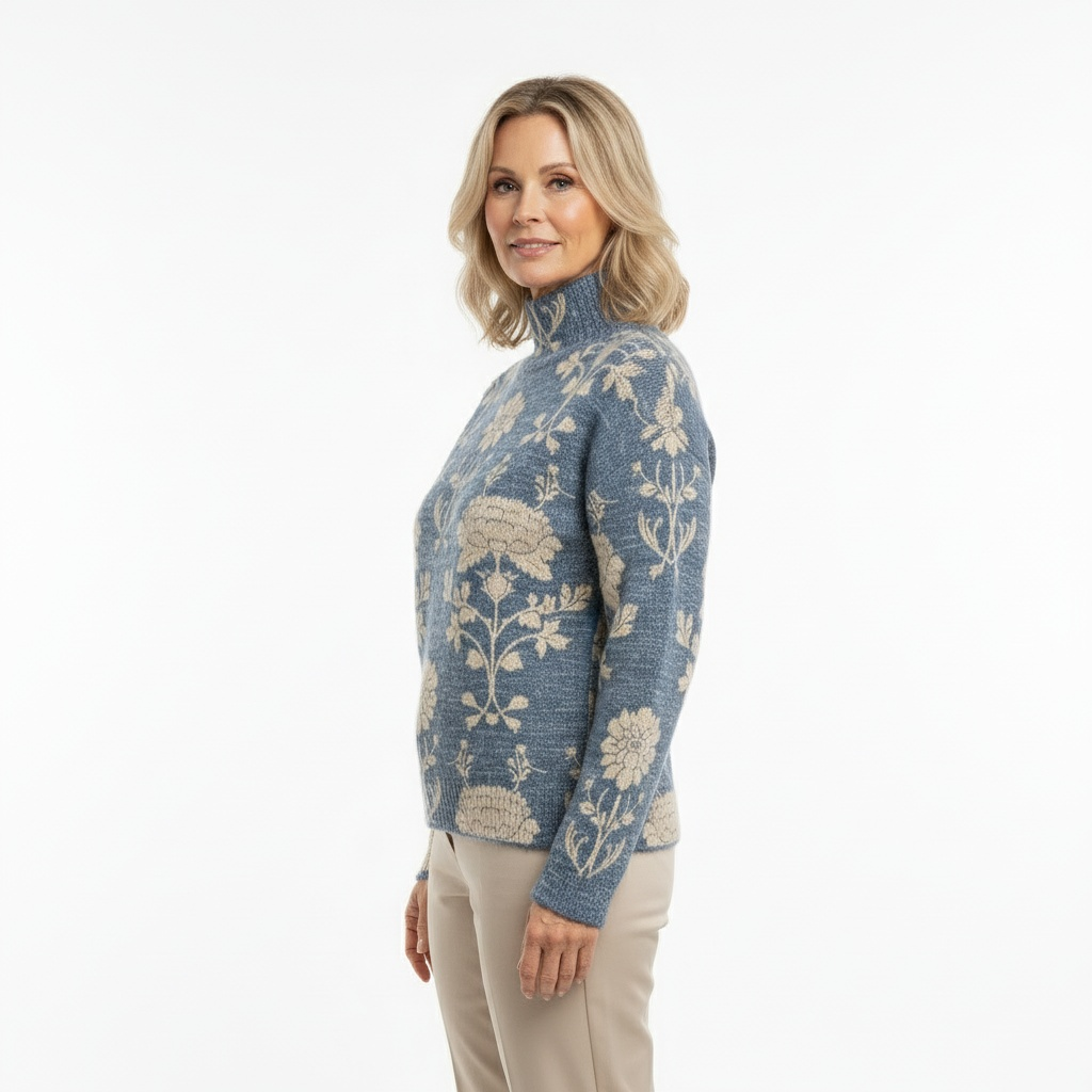 GIONA™ | Cozy Knitted Sweater with Floral-Inspired Design