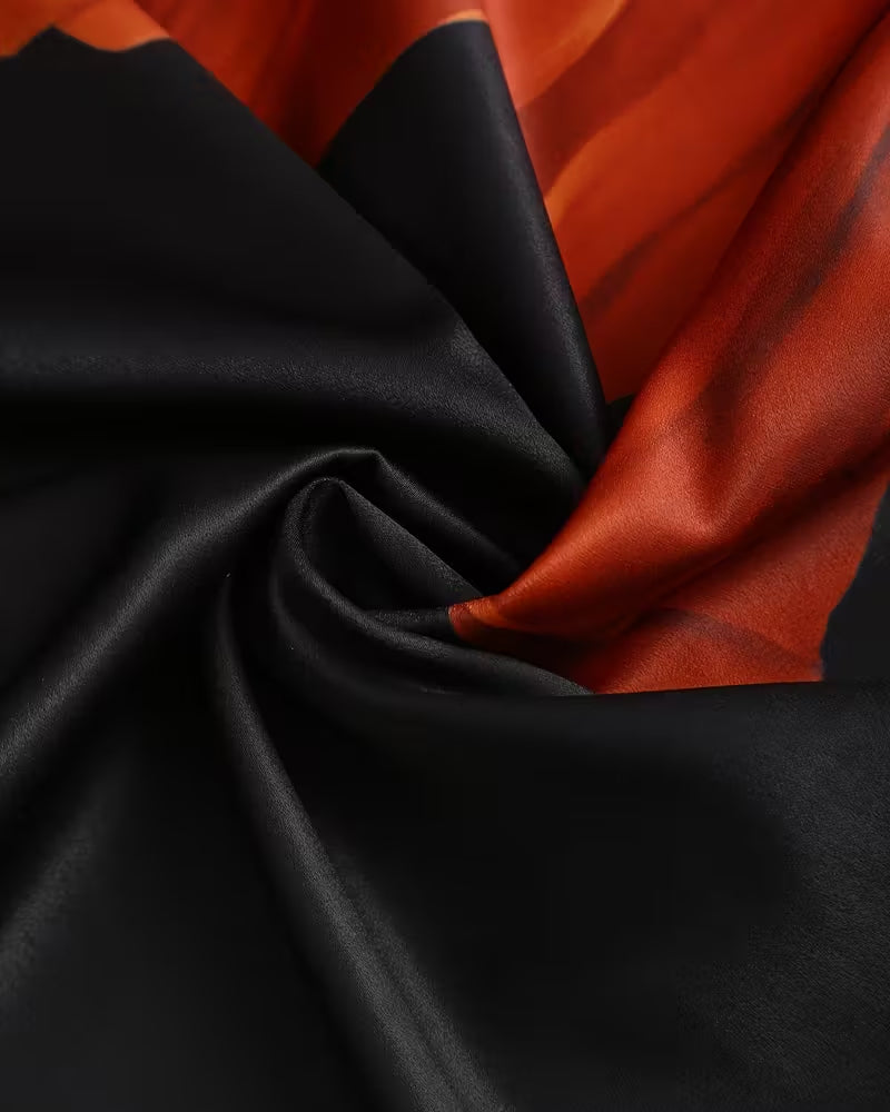 Printed Right Shoulder Reversed Blouse