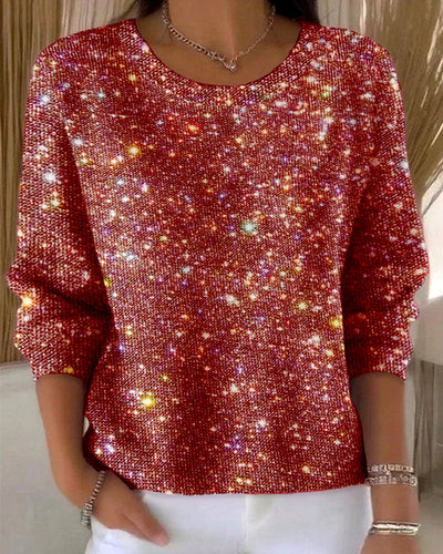 Casual Round Neck Sweatshirt