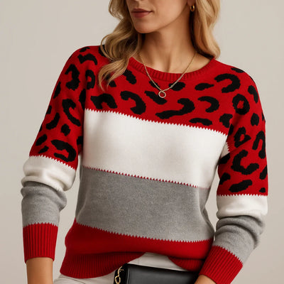LEIA | Leopard Print Casual Sweater