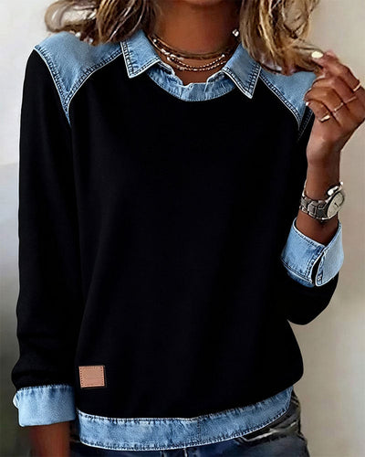 Trendy Long Sleeve Button-Up Shirt