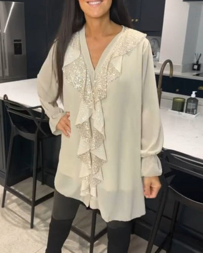 Ruffled Blouse with Elegant Style