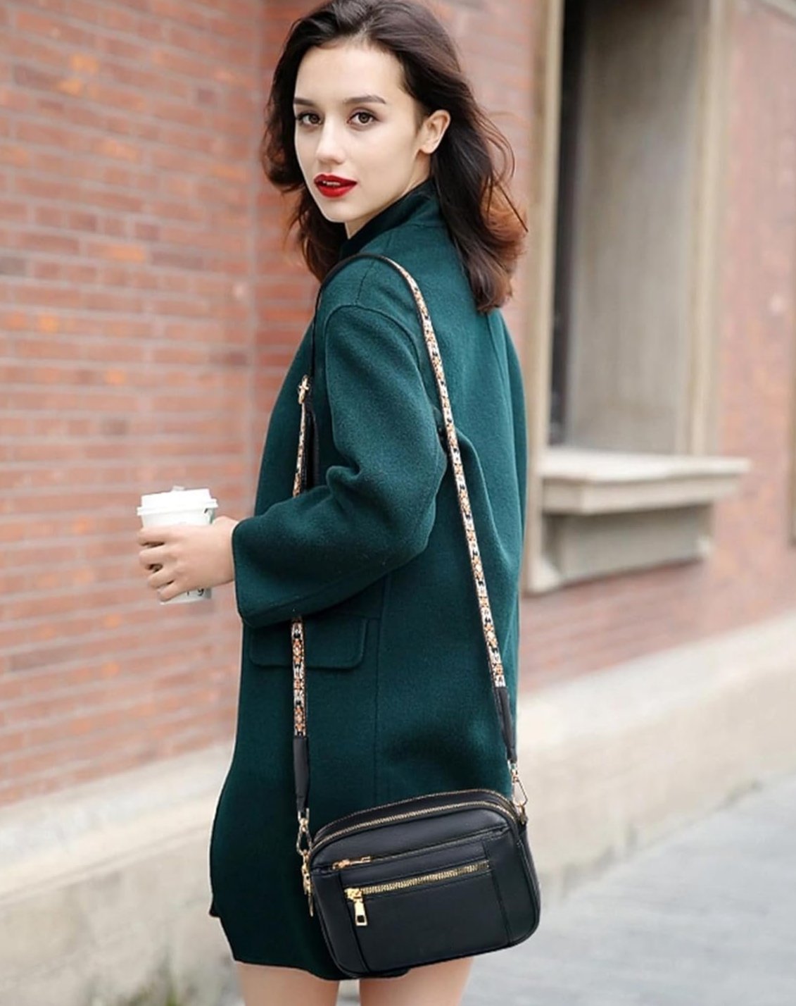 Ivy | Stylish Crossbody Bag with Adjustable Patterned Strap