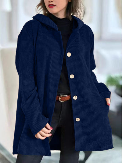 Ibby | Cozy Corduroy Hooded Jacket