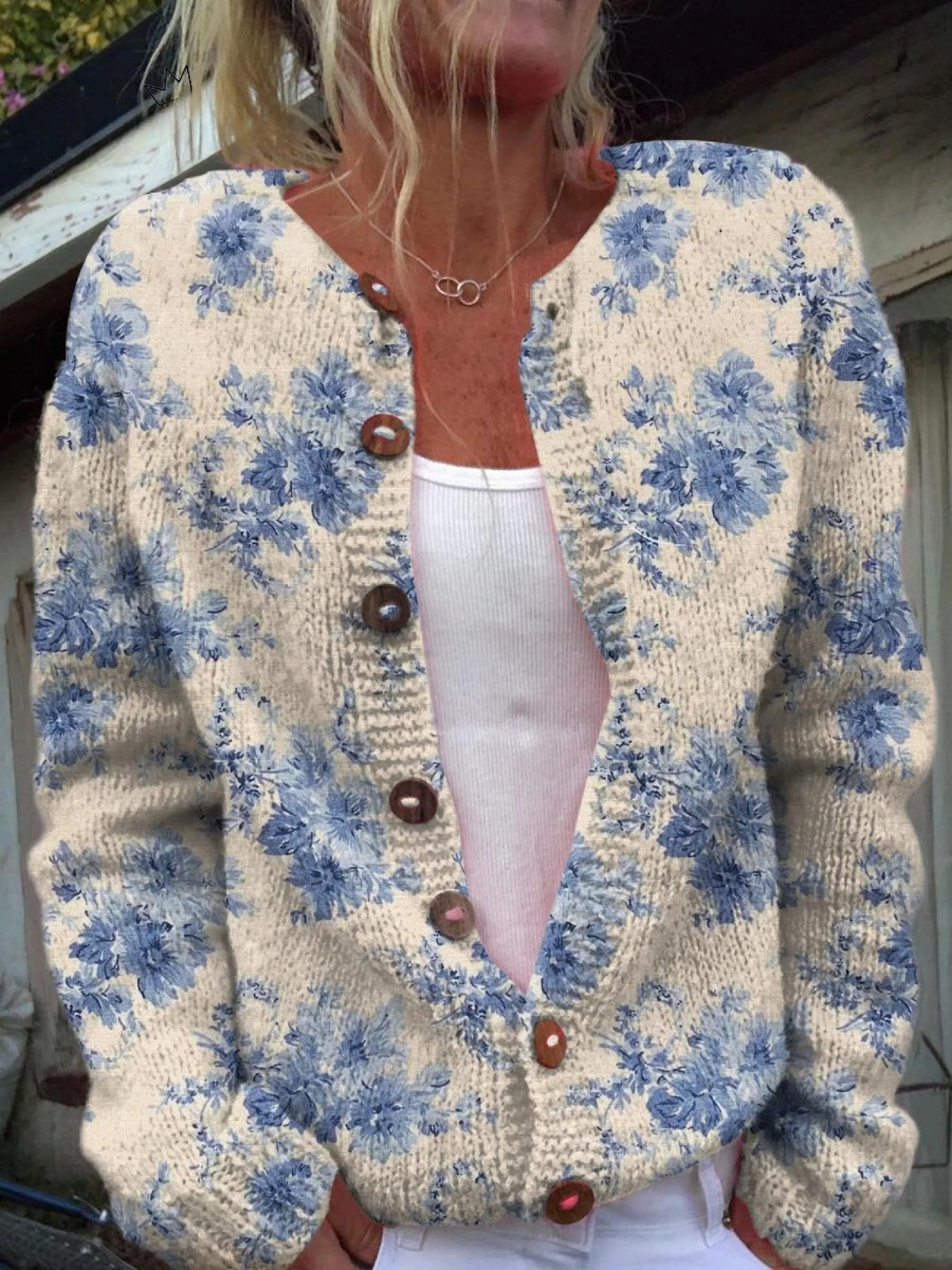 Fleur - Blue Blossom Cardigan