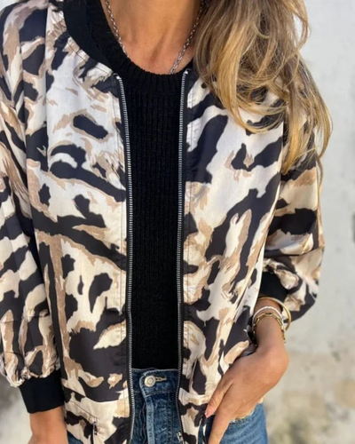DARALA | Stylish Bomber Print Jacket