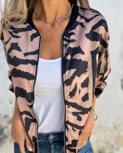 DARALA | Stylish Bomber Print Jacket