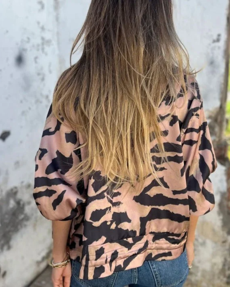 DARALA | Stylish Bomber Print Jacket