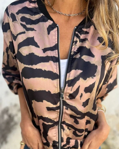 DARALA | Stylish Bomber Print Jacket