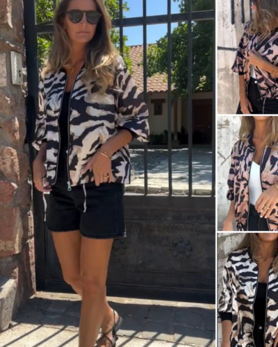 DARALA | Stylish Bomber Print Jacket