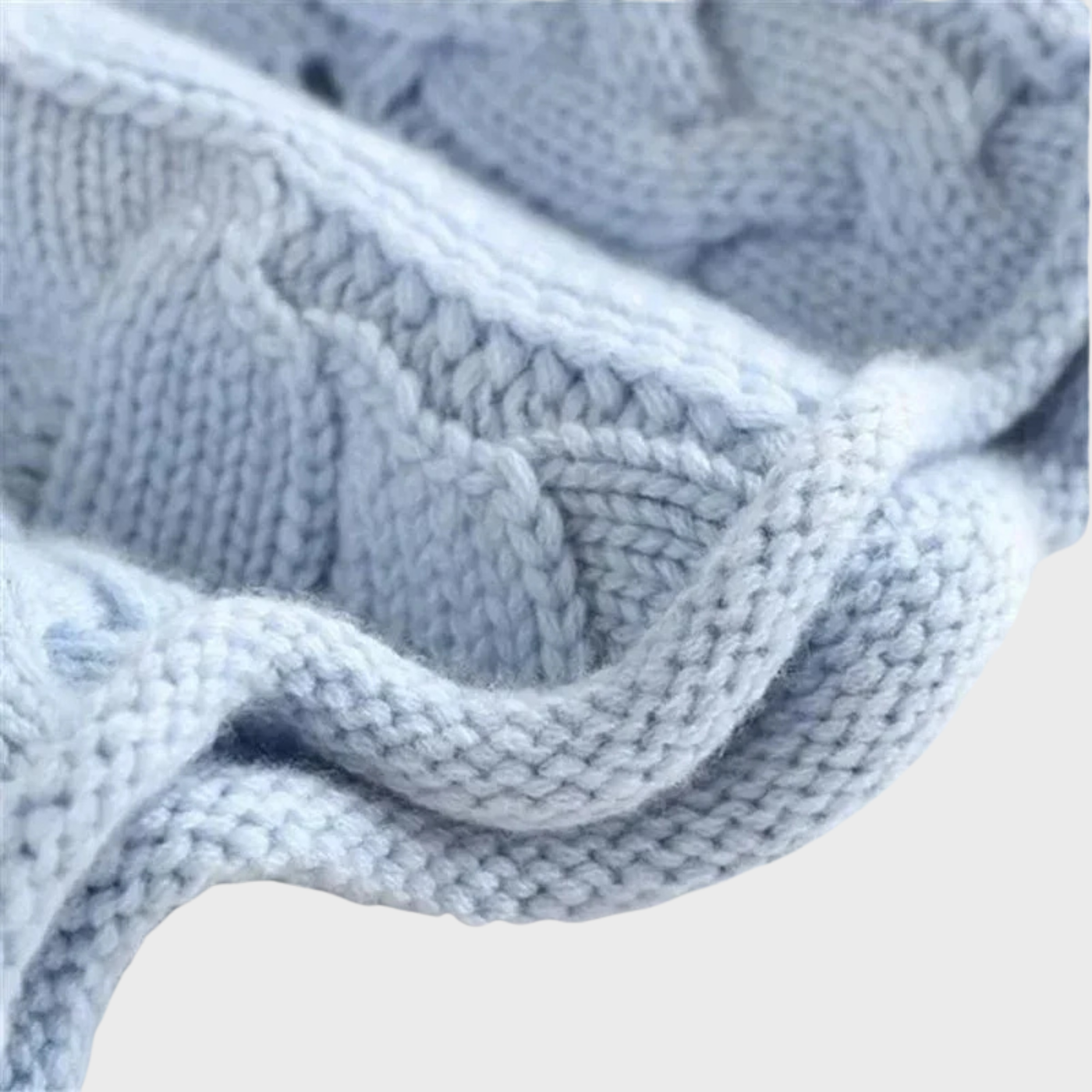 Ksenia – Cashmere Turtleneck with Cable Knit Pattern