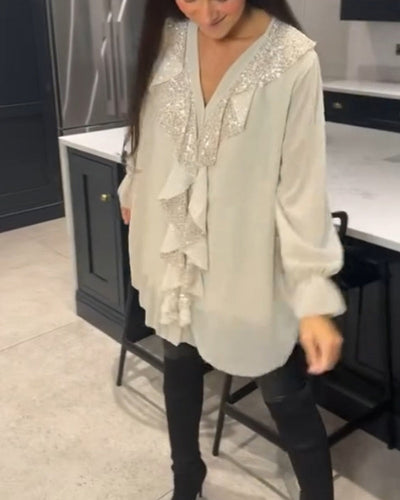 Ruffled Blouse with Elegant Style