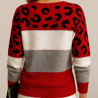 LEIA | Leopard Print Casual Sweater