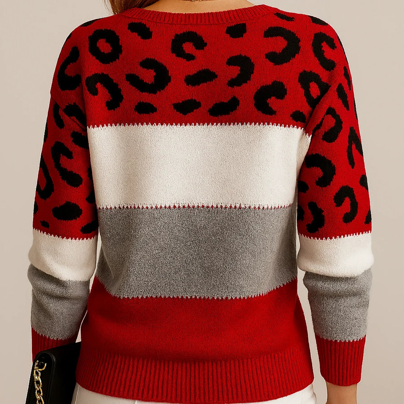 PASCA | Casual Sweater with Leopard Print