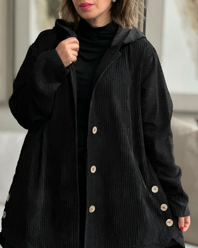 Ibby | Cozy Corduroy Hooded Jacket