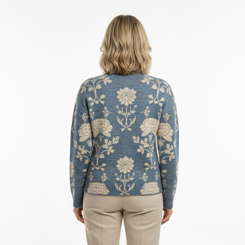 GIONA™ | Cozy Knitted Sweater with Floral-Inspired Design
