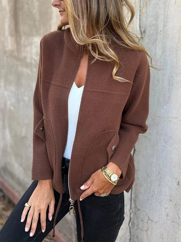 LALA | Stylish jacket with a high collar and pockets