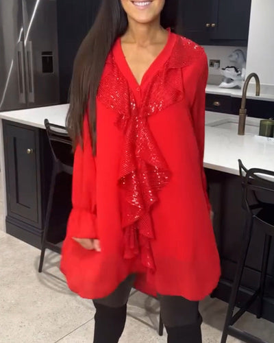 Ruffled Blouse with Elegant Style