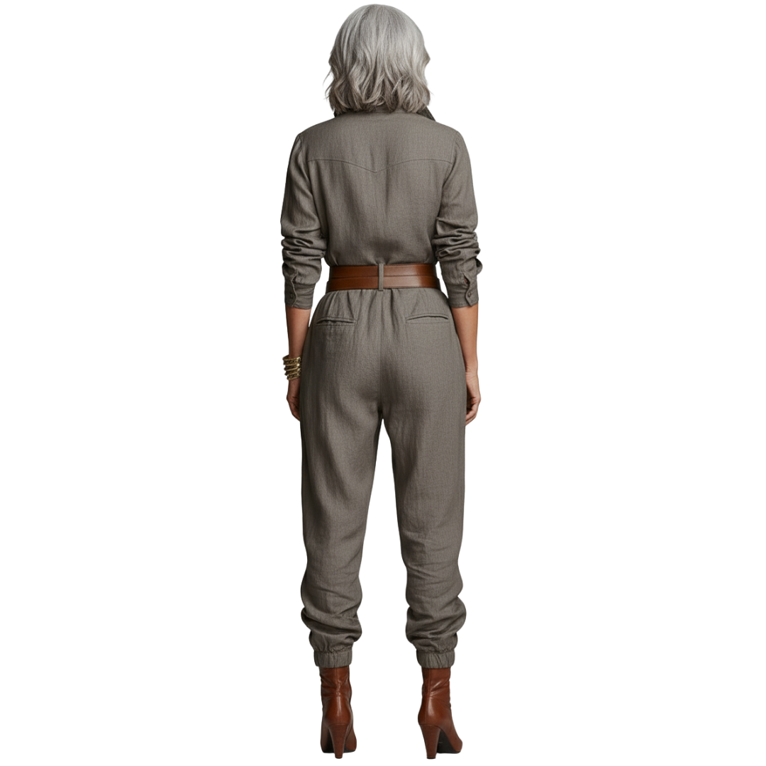 Rhea | Utility Belted Jumpsuit