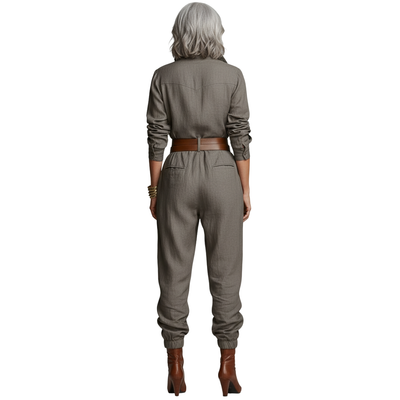 Rhea | Utility Belted Jumpsuit