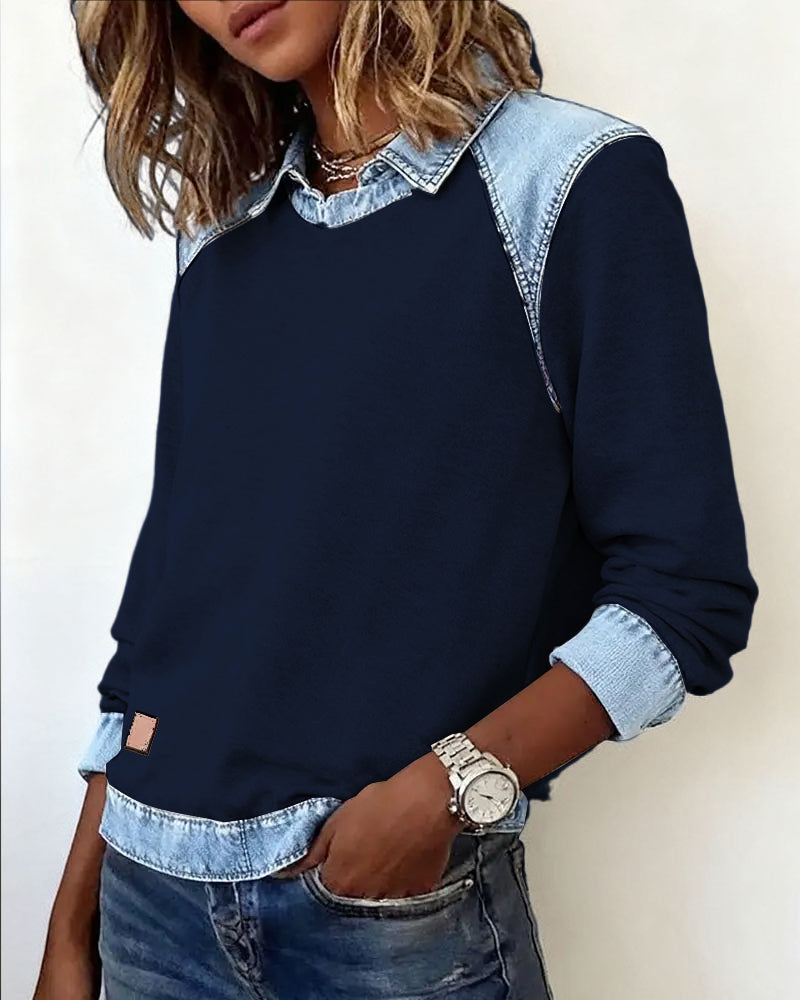 Trendy Long Sleeve Button-Up Shirt