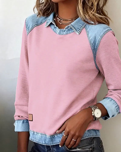 Trendy Long Sleeve Button-Up Shirt