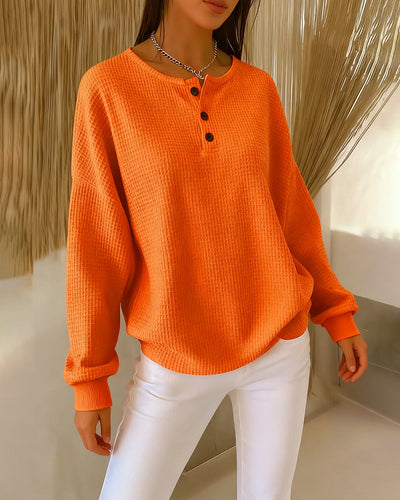 Casual Trendy Solid Color Long Sleeve Sweatshirt