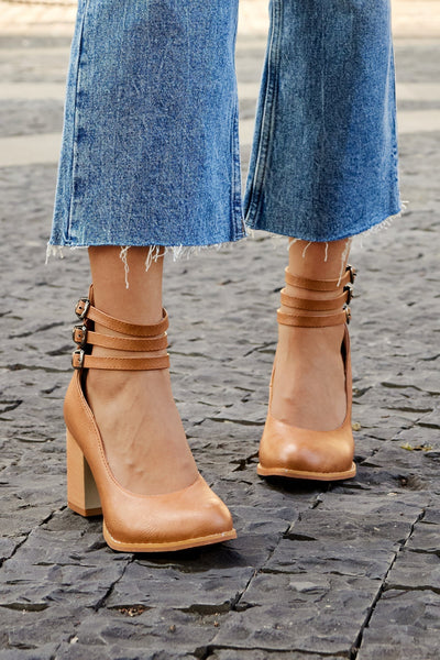 Elisa™ | Smooth Heeled Sandals