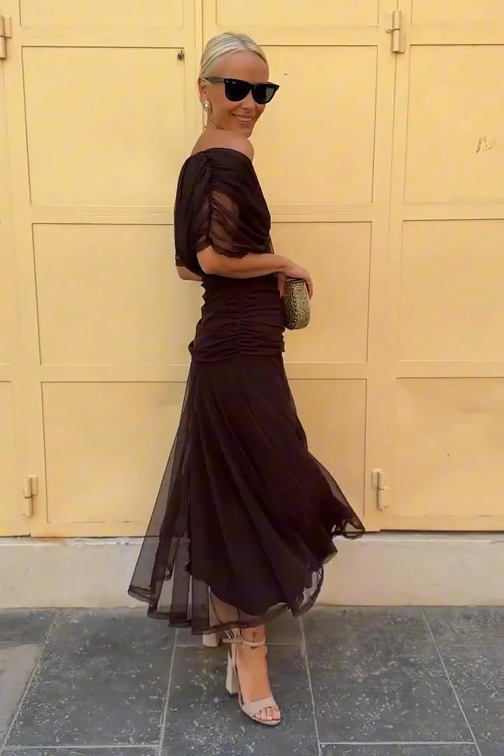 PRISCILLA | Tulle Maxi Dress