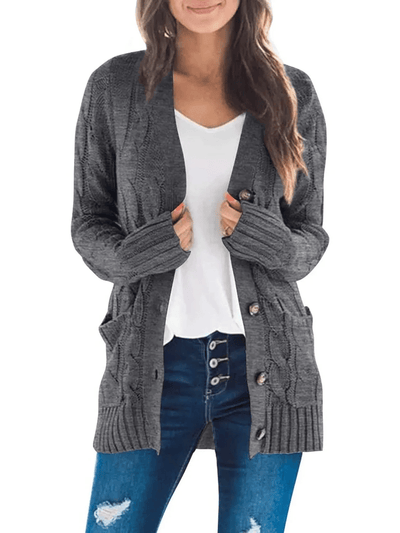 MARZENA | Cozy Cable Knit Cardigan