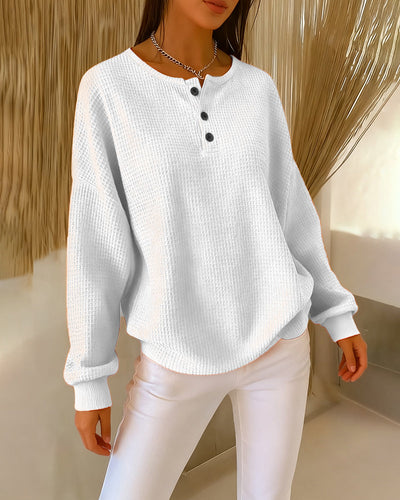 Casual Trendy Solid Color Long Sleeve Sweatshirt