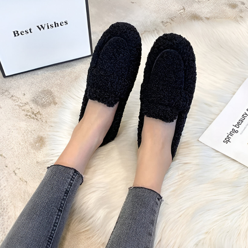Nina™ | Warm Comfortable Sheep Wool Loafers