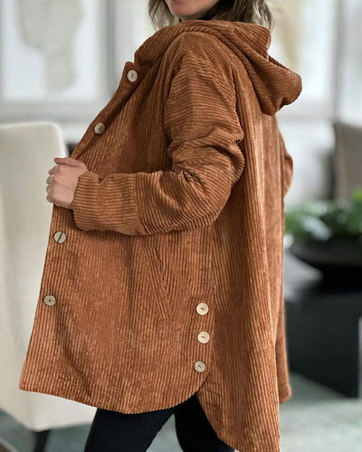 Ibby | Cozy Corduroy Hooded Jacket
