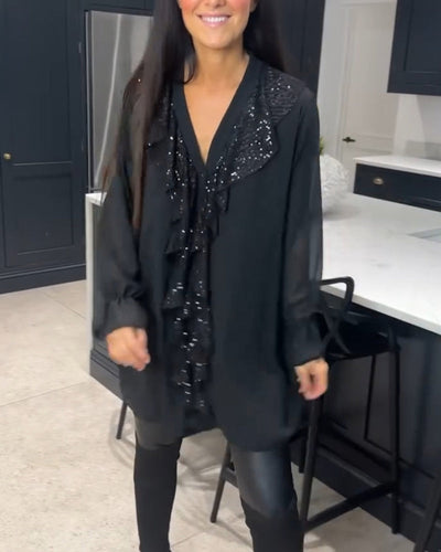 Ruffled Blouse with Elegant Style