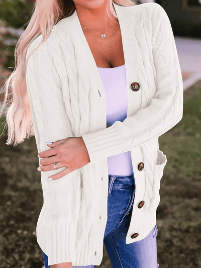 MARZENA | Cozy Cable Knit Cardigan