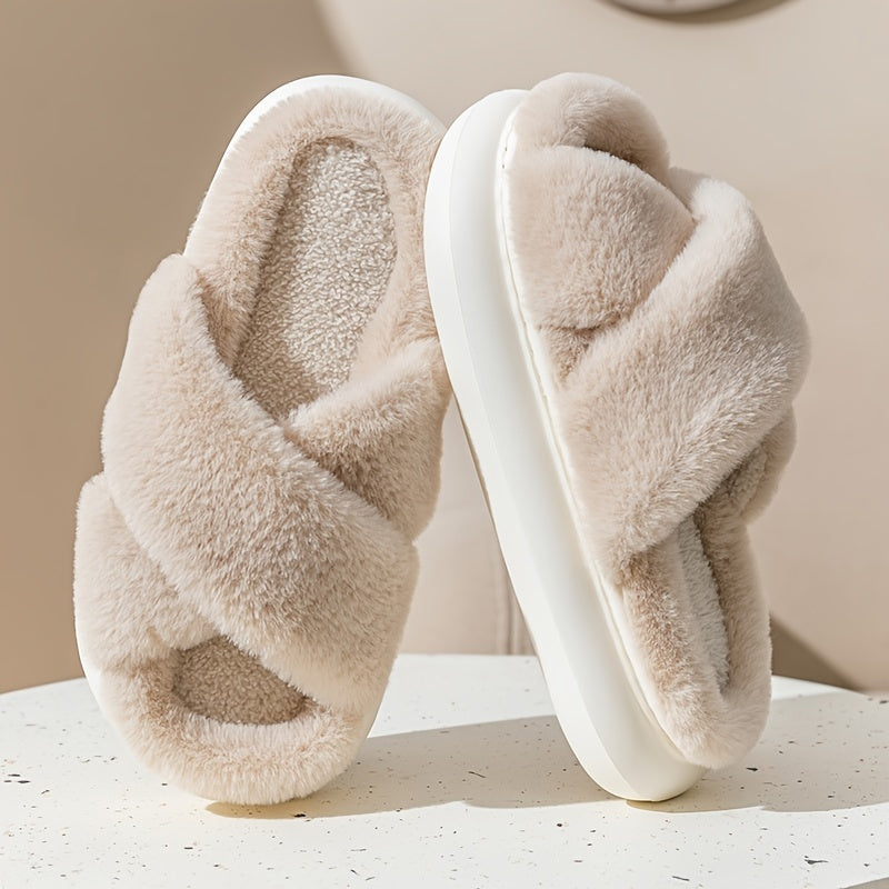 Women’s Fuzzy Slippers – Cozy Comfort Meets Effortless Style
