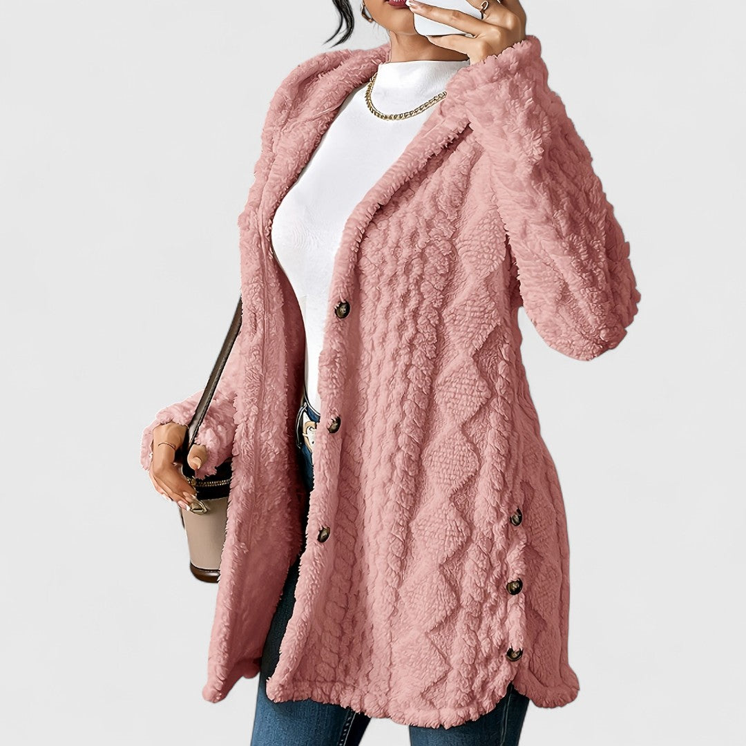 Krisha - Plush Hooded Cardigan