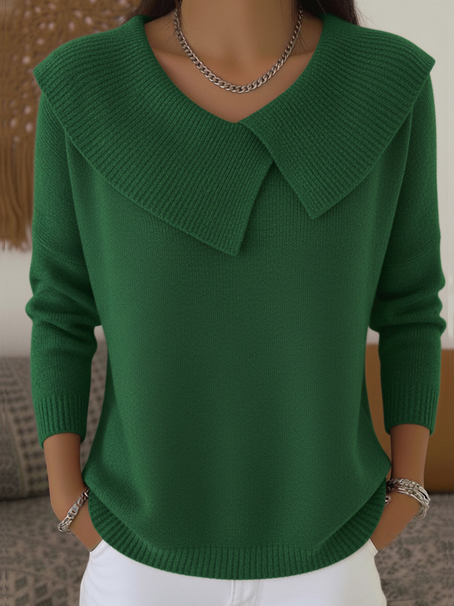 Cristina | Women's Christmas Sweater with Flap