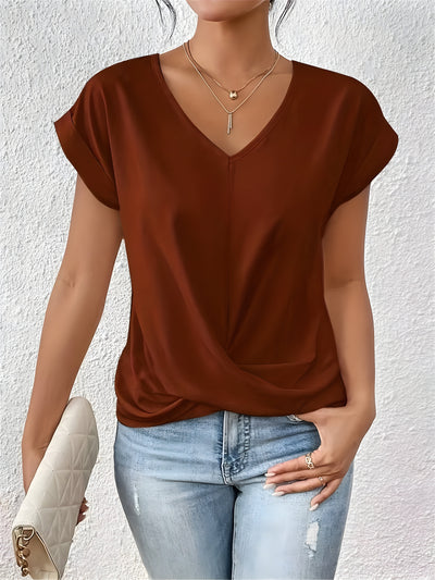 ANA | Elegant Casual Blouse with V-Neck