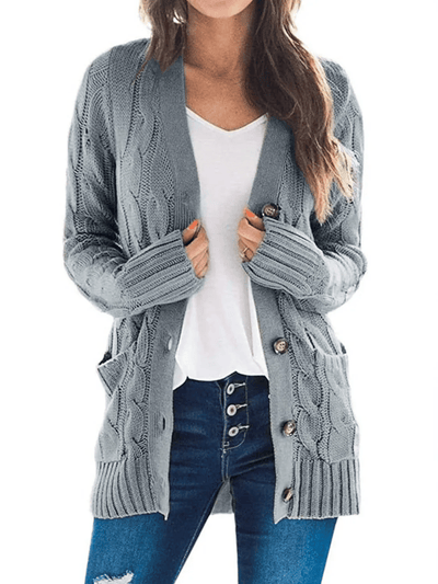 MARZENA | Cozy Cable Knit Cardigan