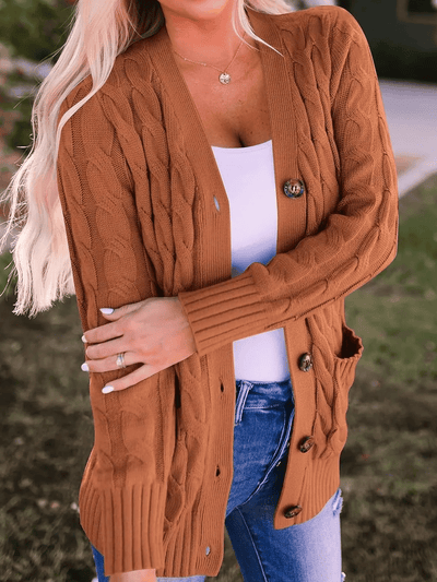 MARZENA | Cozy Cable Knit Cardigan
