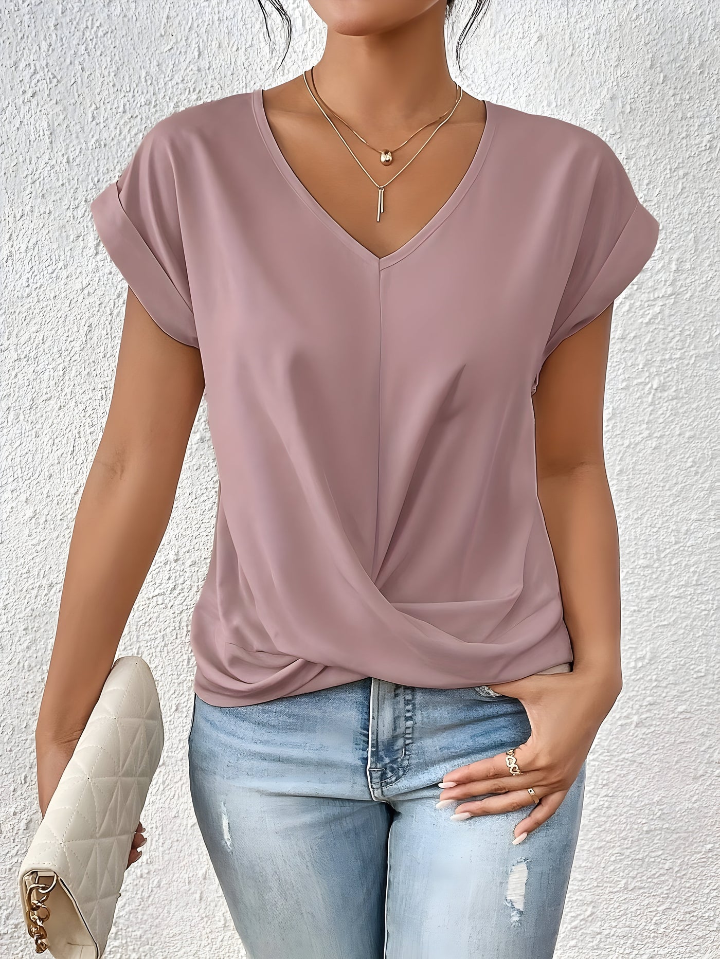 ANA | Elegant Casual Blouse with V-Neck