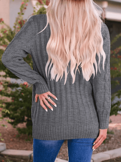 MARZENA | Cozy Cable Knit Cardigan
