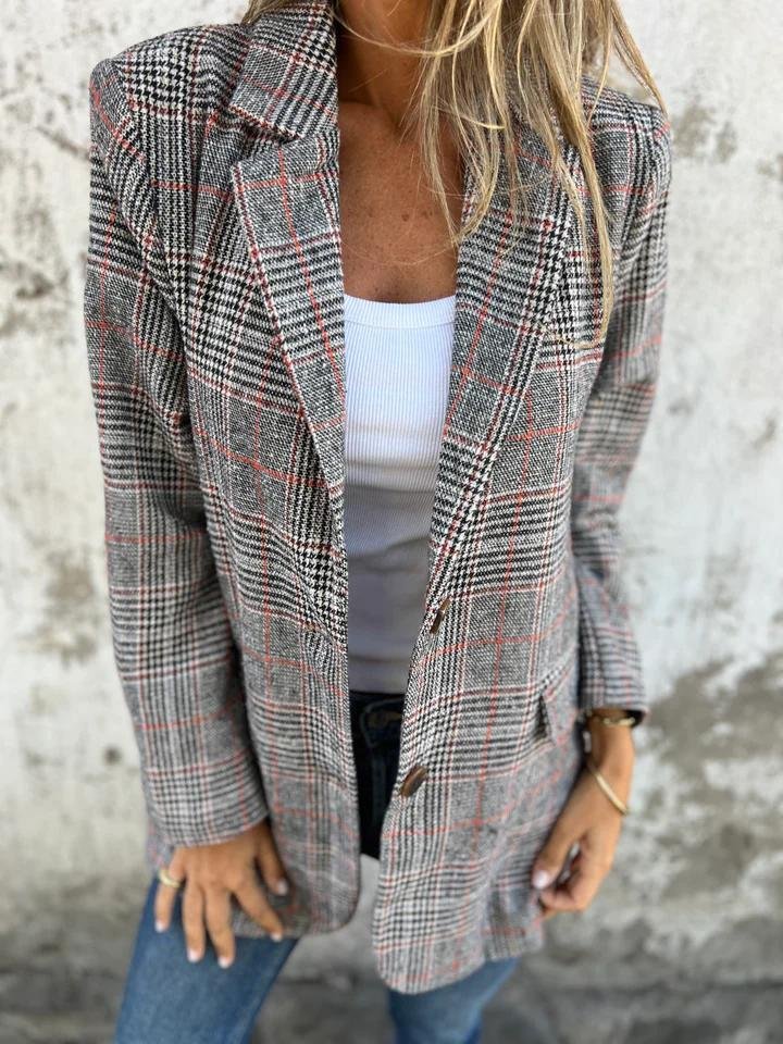 VIVI | Stylish Checked Blazer