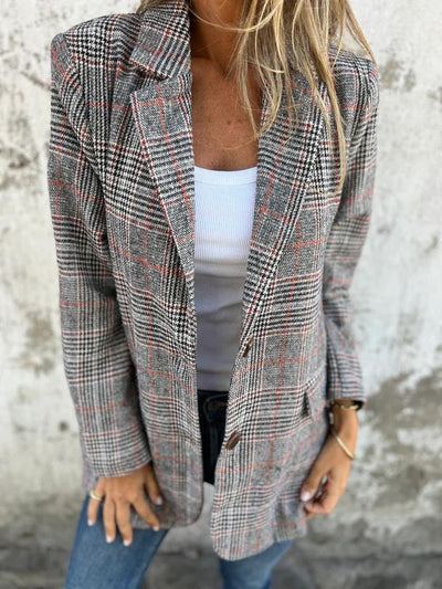 VIVI | Stylish Checked Blazer