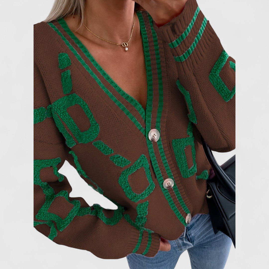 Cristine - Block Knit Cardigan