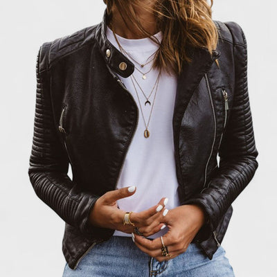 Belen - Elegant Leather Jacket