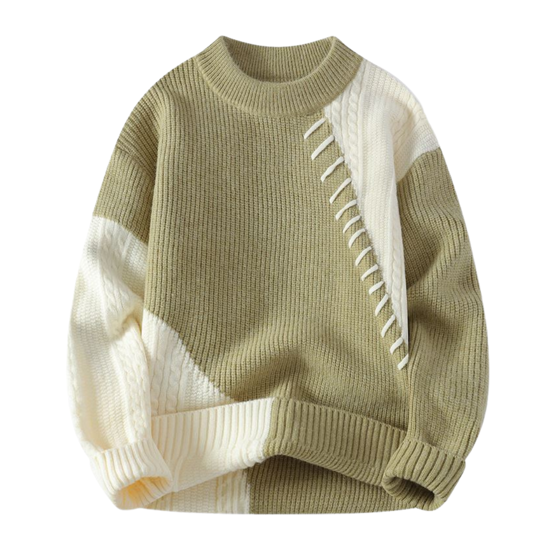 Asymmetrical Sweater with Unique Weave